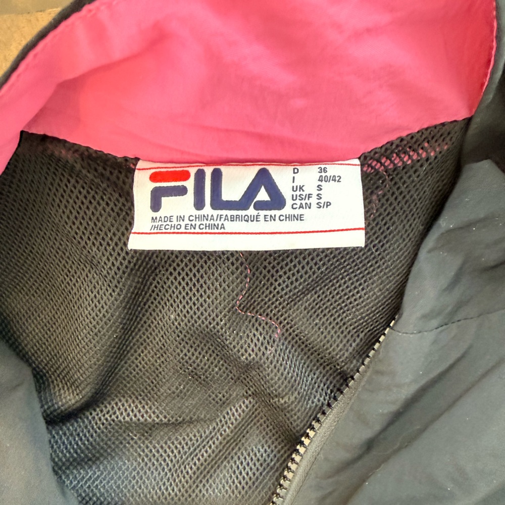 Fila Black and Pink Zip-Up Jacket - Picture 7 of 11